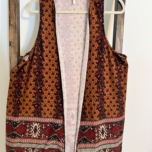 Cato Multicolor Patterned Vest